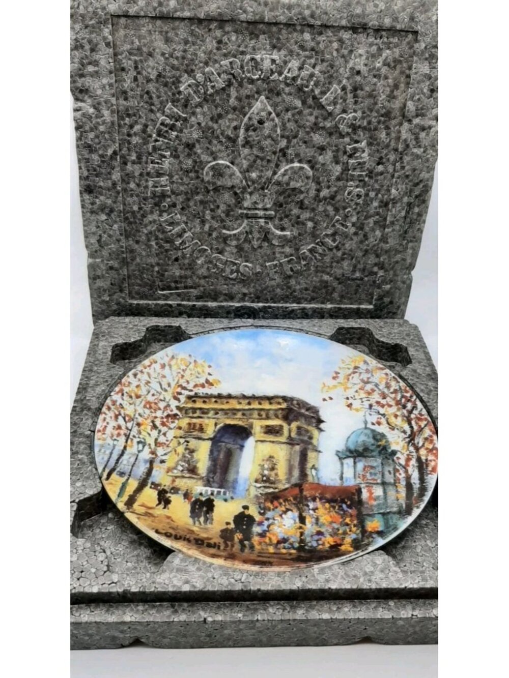 Vtg Limoges Louis Dali L'Arc de Triomphe Limited Edition Plate Collectors NEW